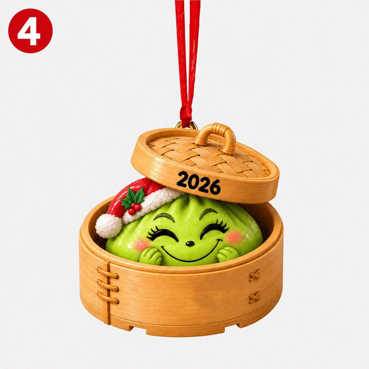 Personalized Grinch Dumpling Ornament | Custom Christmas Gift