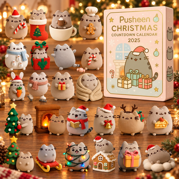 2025 Advent Calendar: 24Pcs Funny Acrylic Ornaments,Christmas Countdown Gift