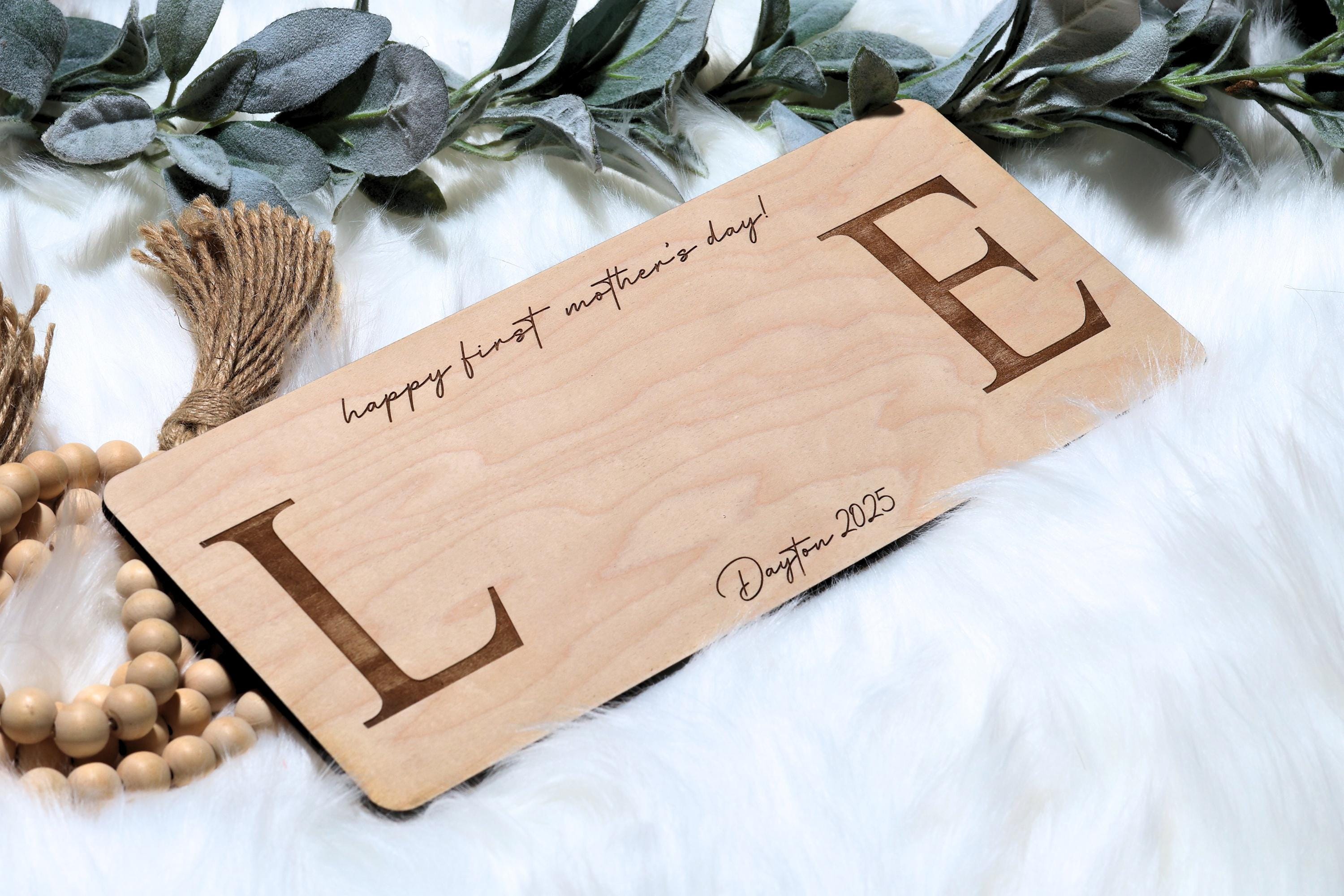 First Mother's Day Keepsake, Mother's Day Handprint, Baby's First Mother's Day Footprint Art