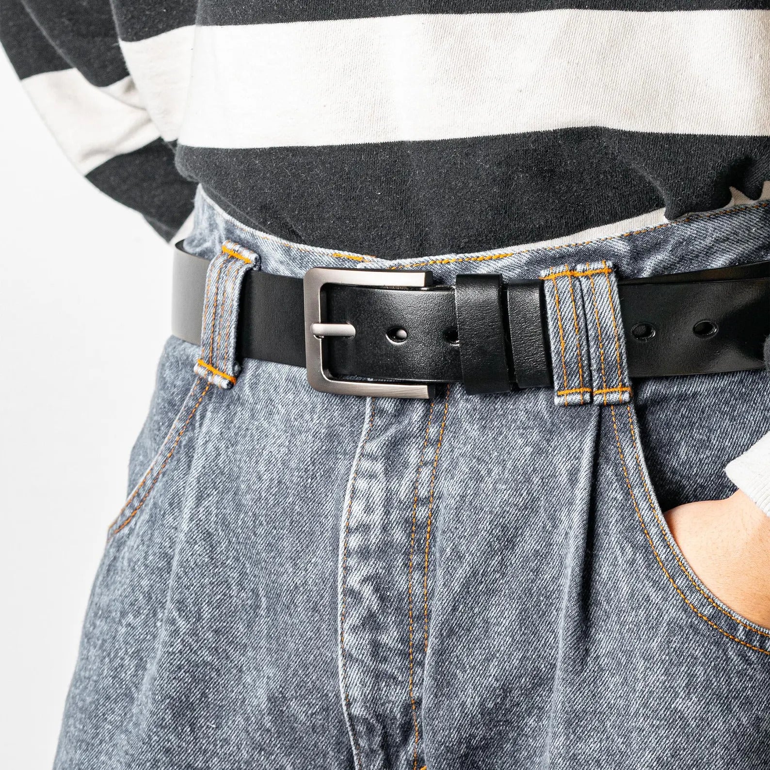 Custom Engraved Leather Belt, Anniversary Gift For Boyfriend or Husband