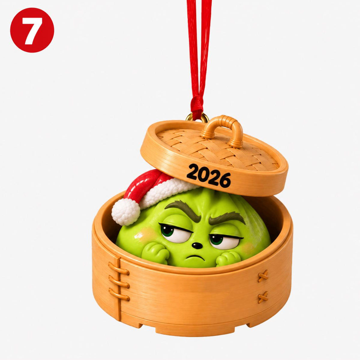 Personalized Grinch Dumpling Ornament | Custom Christmas Gift