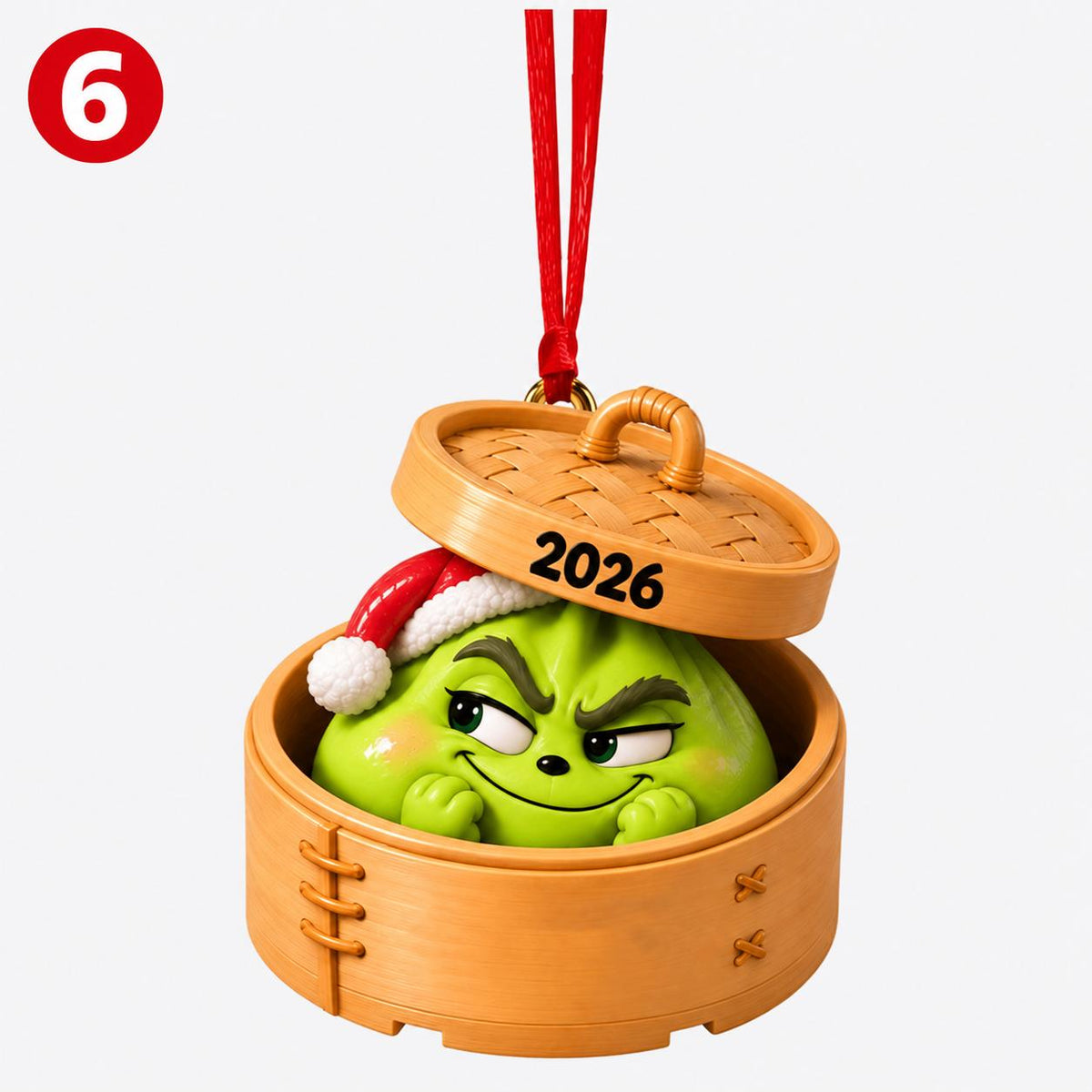 Personalized Grinch Dumpling Ornament | Custom Christmas Gift