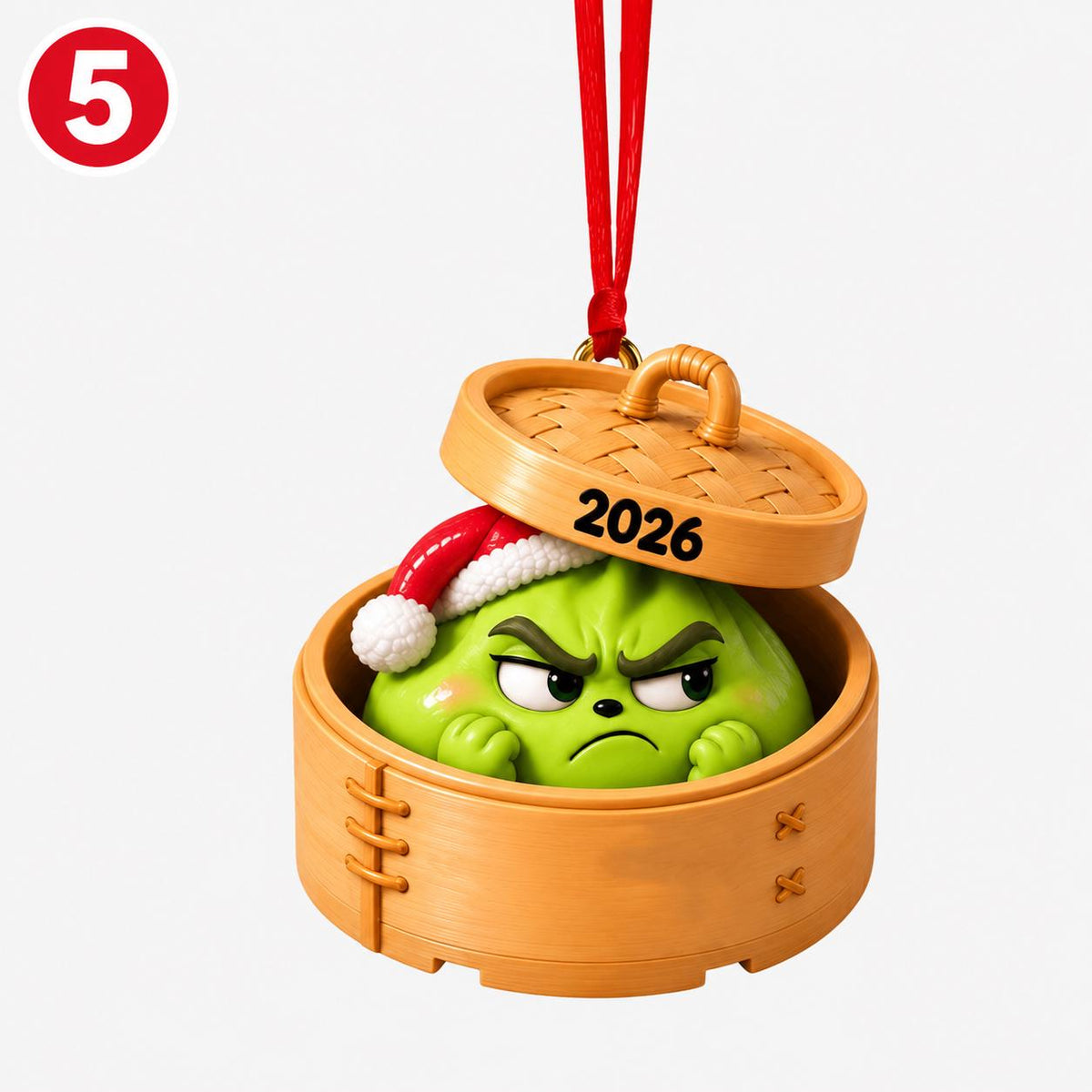 Personalized Grinch Dumpling Ornament | Custom Christmas Gift