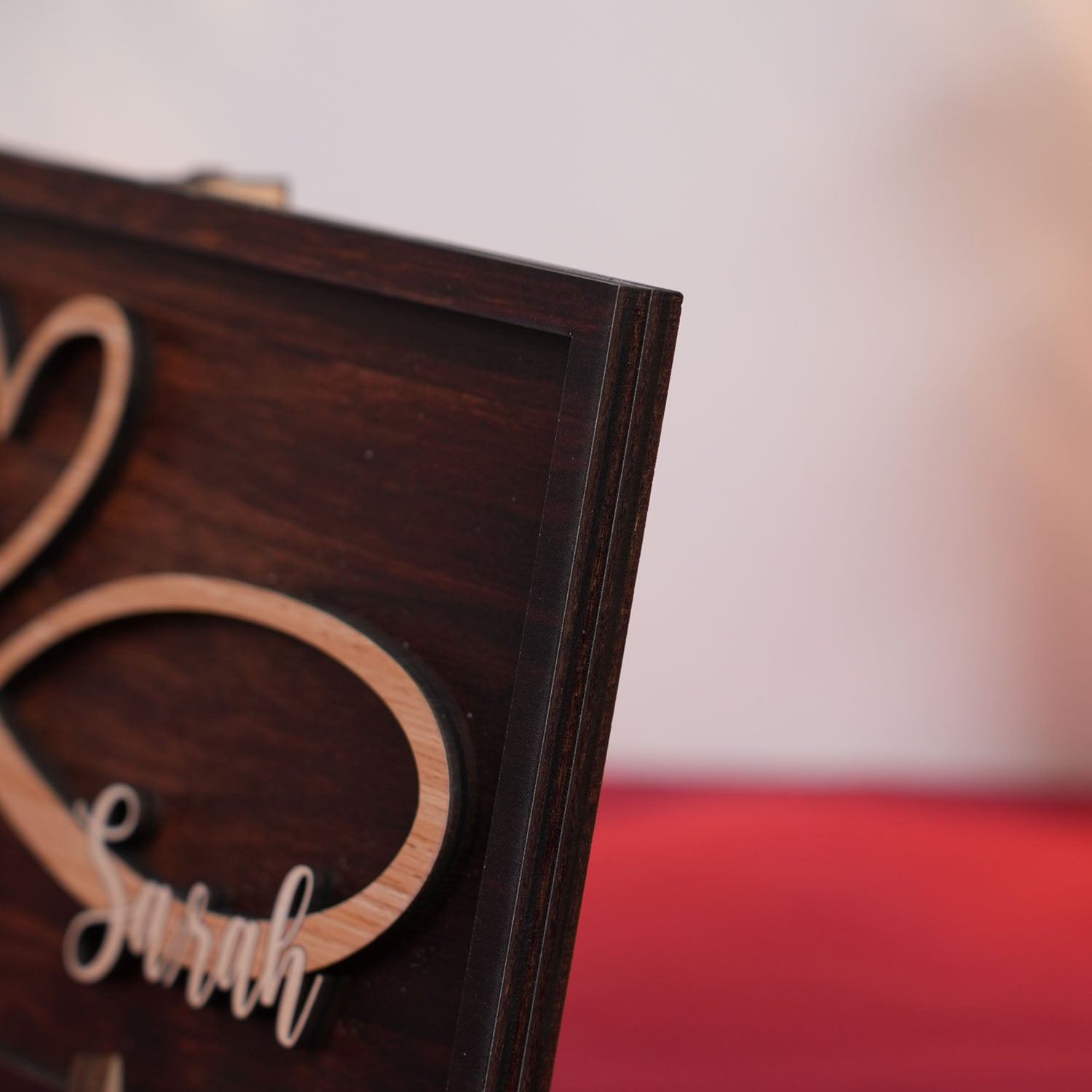 Wood Infinity Sign Wedding Date Engagement Anniversary Gift Bridal Shower Gift