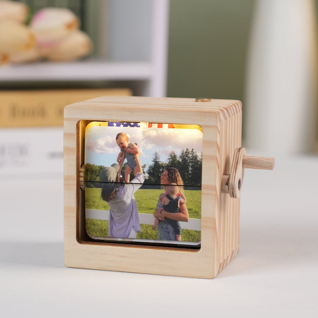 Personalized Flip Photo Box – Capture Moments, Forever – SOWOOD