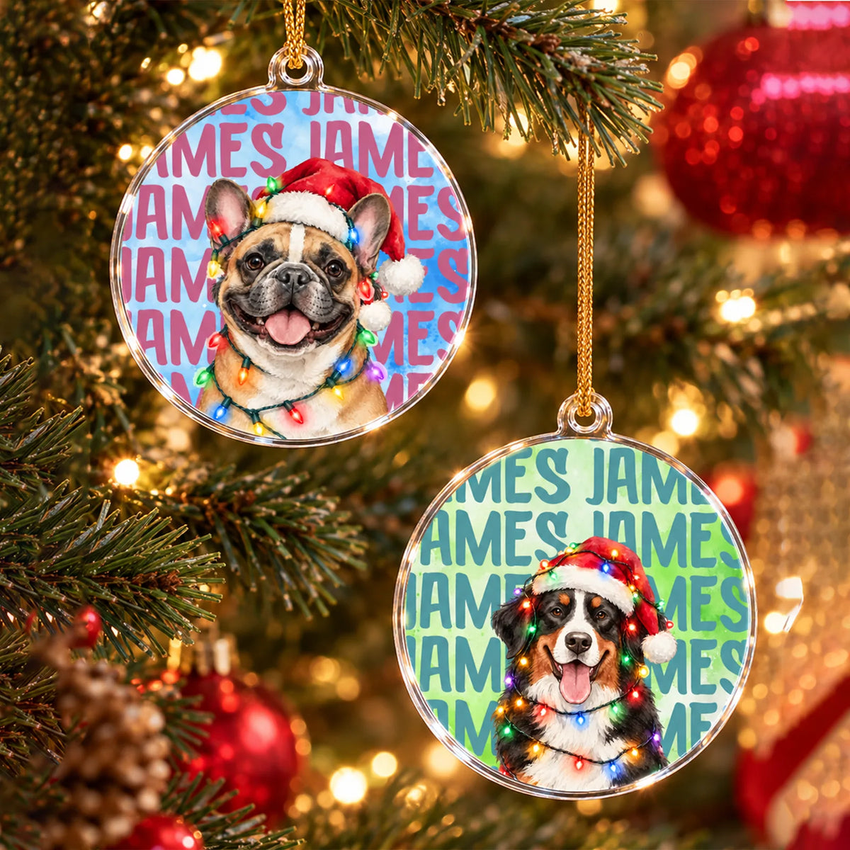 Ornements de Noël personnalisés JAMES.webp